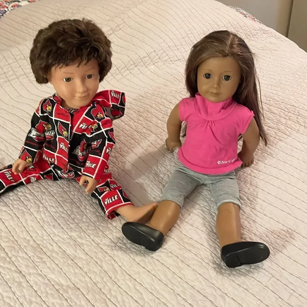 American Girl 2013 Just a Like You Doll with accessories and 2016 Cititoy Doll